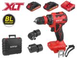 Аккум. дрель-шуруповерт WORTEX BD 2025 LiSET в чем. ALL1 XLT БЕСЩЕТ, 18 В, 55 Н*м, 2х2 А*ч + 2 насад