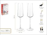Набор бокалов для шампанского, 2 шт., 205 мл,  серия Madrid, PERFECTO LINEA