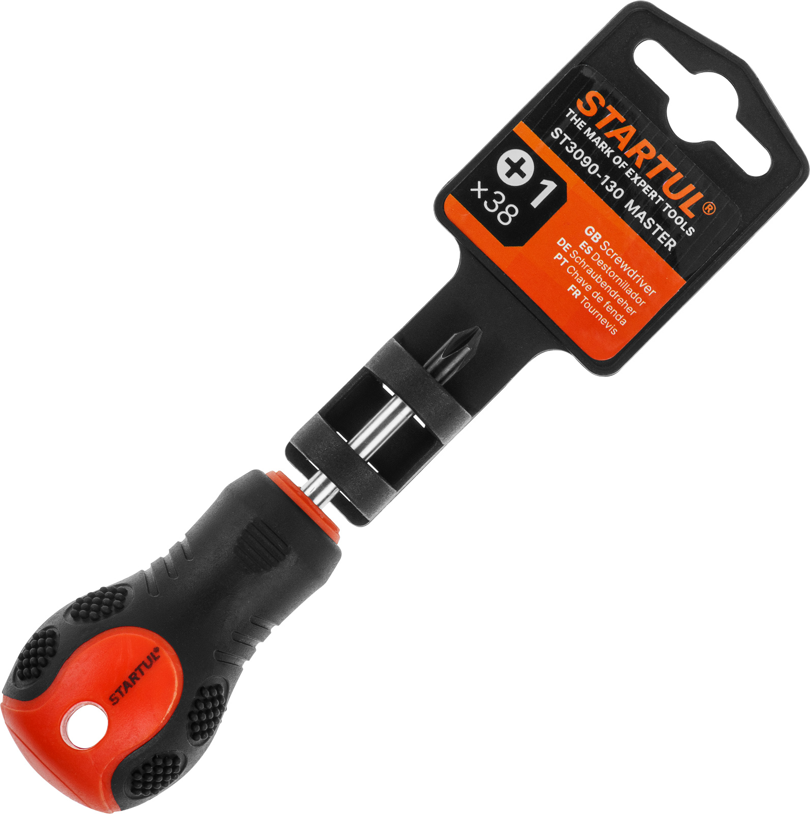 Отвертка "+" №1  38мм PH STARTUL MASTER (ST3090-130)