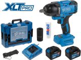 Аккум. ударный гайковерт BULL SC 1807 Xcase, XLTpro, БЕСЩЕТ., 18 В, 750 Н*м, 1/2", 2х6 А*ч, з/у 6 А