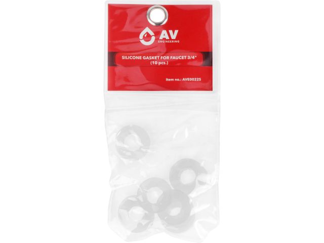 Image 1 Прокладка силиконовая для смесителя 3/4", (10 шт. инд. упак.), AV Engineering