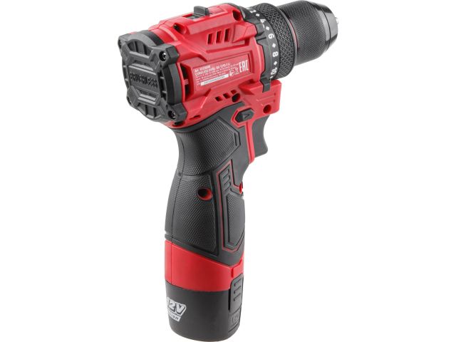 Image 2 Аккум. дрель-шуруповерт WORTEX LX BD 1215-1 Li 12В, 30 Нм, 1.5 Ач акб, патрон 10 мм, бесщёт.