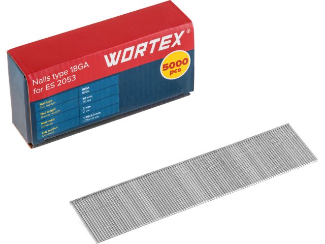 Image 1 Гвозди тип 18GA 30 мм WORTEX (5000 шт.) для ES 2053