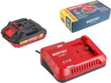 Watch image 2 Набор аккумулятор 2 А*ч и зарядное устройство 1х2 А WORTEX ALL1 XLT в кор. SET