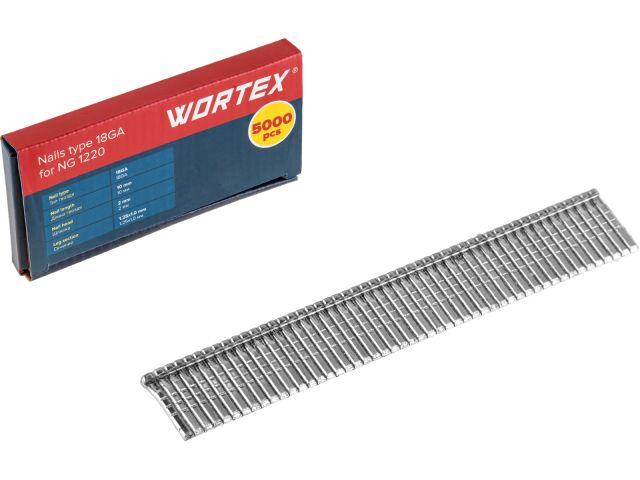 Image 1 Гвозди тип 18GA 10 мм WORTEX (5000 шт.) для NG 1220