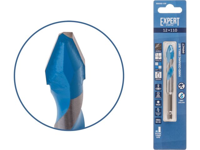 Сверло по керамограниту 12x110 мм EXPERT STARTUL