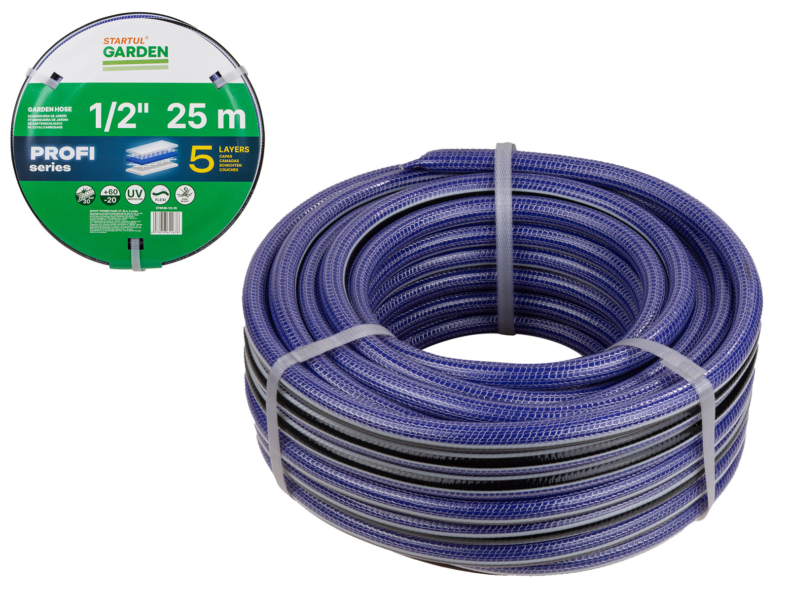Шланг поливочный 1/2" 25м STARTUL GARDEN PROFI (ST6038-1/2-25)