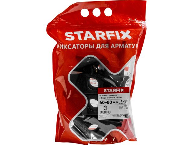 Image 2 Фиксатор арматуры "Опора Кубик 60/70/80" 8-32 (8 шт в дой-паке) STARFIX