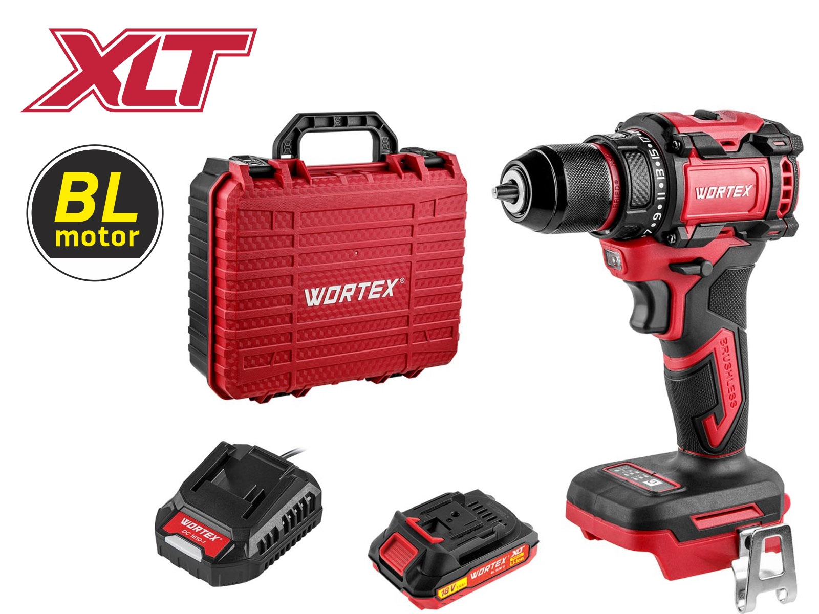 Аккум. дрель-шуруповерт WORTEX BD 2025 DLi в чем. ALL1 XLT БЕСЩЕТ, 18 В, 50 Н*м, 1х1,5 А*ч, БЗП 10 м