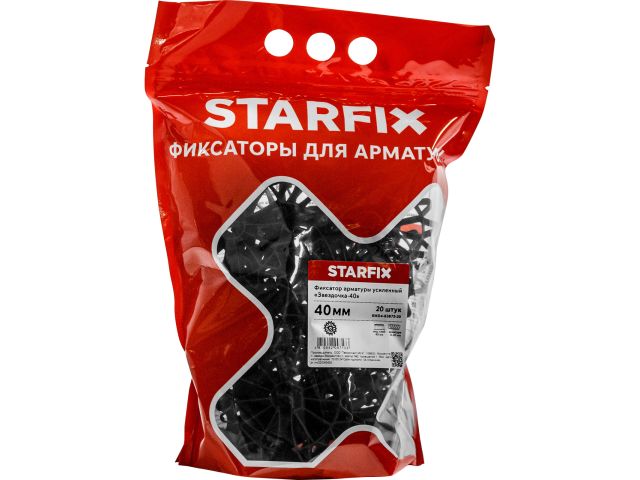 Image 2 Фиксатор арматуры "Звездочка-40" 6-20 усиленный (20 шт в дой-паке) STARFIX
