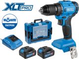 Аккум. дрель-шуруповерт BULL SR 1803 Xcase XLTpro БЕСЩЕТ., 2x4 А*ч, 18 В, 45 Н*м, БЗП 13 мм