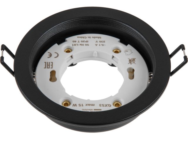 Image 5 Светильник встраиваемый круг/черный 105*40 GX53 15 Вт LEIDEN ELECTRIC