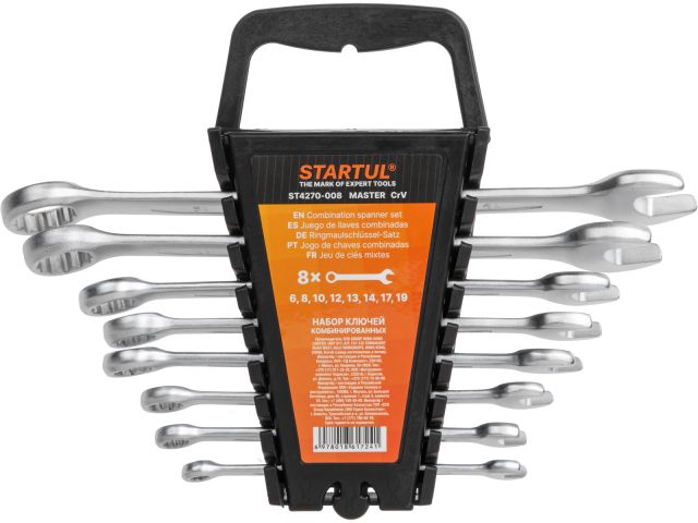 Image 1 Набор ключей комбинир. 6-19мм 8шт STARTUL MASTER (ST4270-008)