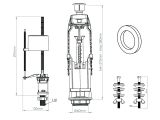 Watch image 2 Арматура для смывного бачка, однорежимная, с нижней подводкой, AV Engineering