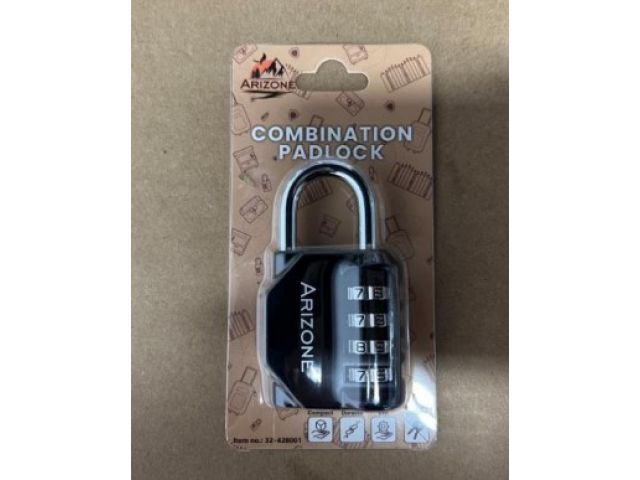 Image 1 Замок навесной кодовый, черный, ARIZONE