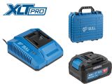 Watch image 1 Набор аккумулятор 4 А*ч и зарядное устройство 1х4 А BULL XLTpro в чем. SET