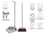 Щетка для пола + совок Easy Grip, PERFECTO LINEA