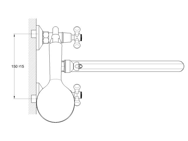 Image 3 Смеситель для ванны вентильный (тип I), серия 410 ECONOCE