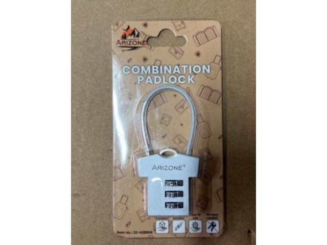 Image 1 Замок навесной кодовый, оранжевый, ARIZONE