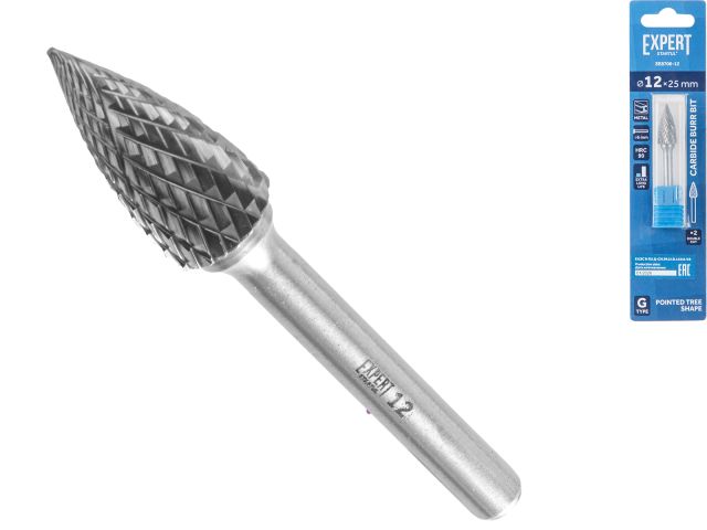 Image 1 Борфреза твердосплавная тип G 12x25мм EXPERT STARTUL