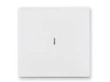 Выключатель 1 клав. (cкрытый, узел, 10А) со световой индикацией, белый, Carre, BYLECTRICA