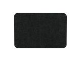 Коврик влаговпитывающий, ребристый  "Slim", без борта, подложка tpr, 40*60 см "VORTEX", черный
