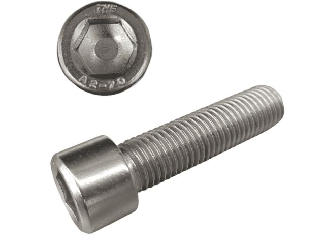 Image 1 Винт М8х25 мм с внутр. шестигр., нерж.сталь (А2) DIN 912 (200 шт в карт. уп.)