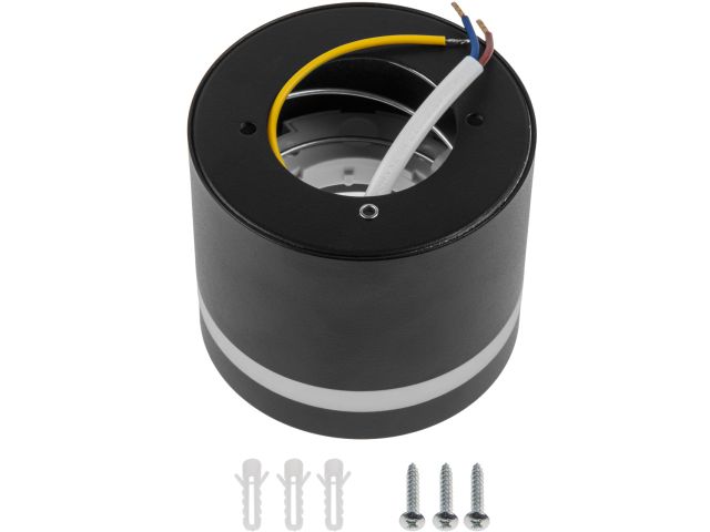 Image 3 Светильник накладной круг/черный 83*70 GX53 15 Вт LEIDEN ELECTRIC