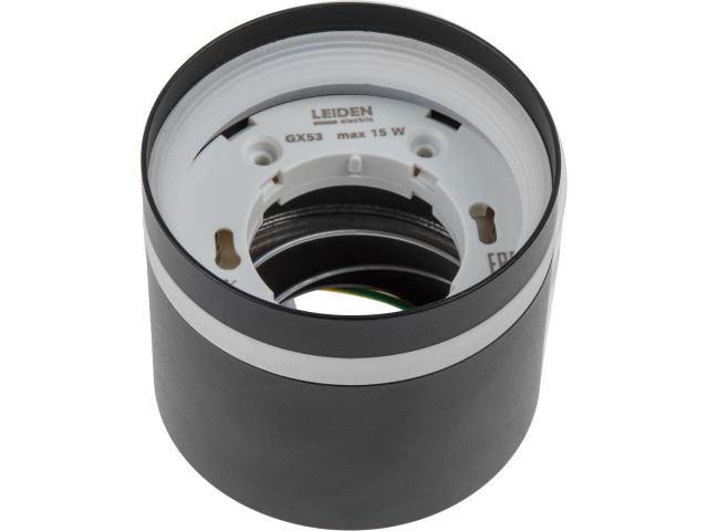 Image 4 Светильник накладной круг/черный 83*70 GX53 15 Вт LEIDEN ELECTRIC