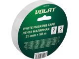 Лента малярная 25ммх50м ВОЛАТ, белая