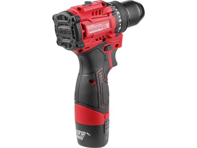 Image 2 Аккум. дрель-шуруповерт WORTEX LX BD 1220 DLi 12В, 30 Нм, 2*1.5 Ач, патрон 10 мм, бесщёт.