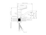 Watch image 2 Смеситель для кухни D35-A черный, серия 570 ECONOCE