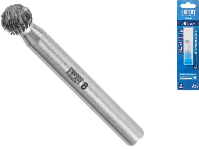 Image 1 Борфреза твердосплавная тип D 8x7мм EXPERT STARTUL