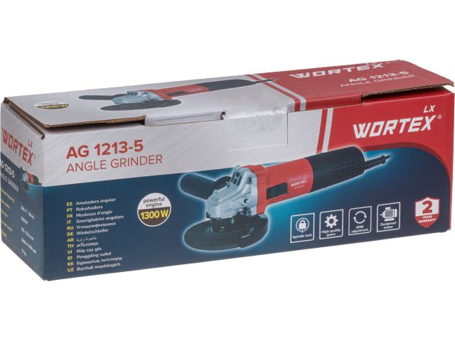 Image 7 Одноручная углошлифмашина WORTEX LX AG 1213-5 в кор. 1300 Вт, 125 мм, 5000-11000 об/мин