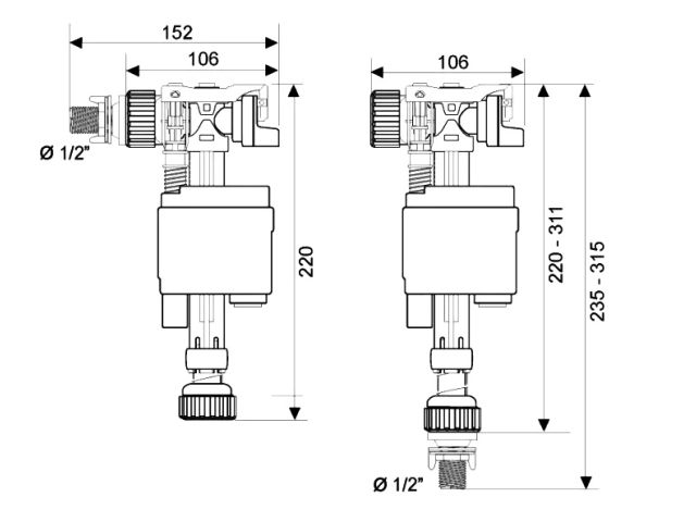Image 2 Впускной механизм с комбинированной подводкой 1/2", AV Engineering