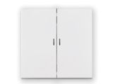 Выключатель 2 клав. (cкрытый, узел, 10А) со световой индикацией белый, Carre, BYLECTRICA