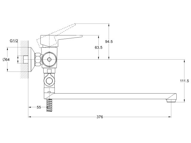 Image 3 Смеситель для ванны D35-A, серия 400 ECONOCE