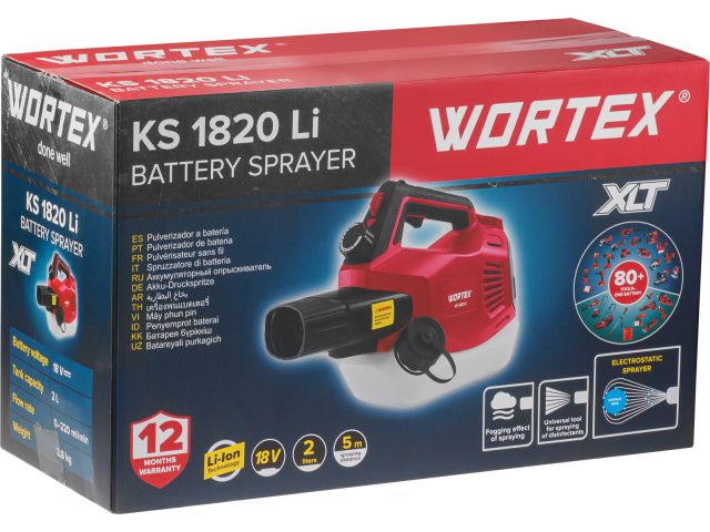 Image 10 Аккум. опрыскиватель WORTEX KS 1820 Li в кор. ALL1 XLT SOLO 18В, 2 л, 200 мл/мин