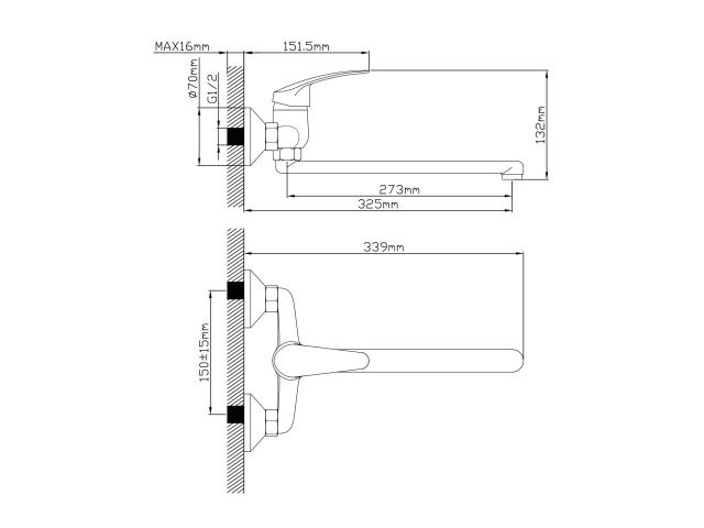 Image 2 Смеситель для ванны (Lt) D35, серия SHU AV Engineering