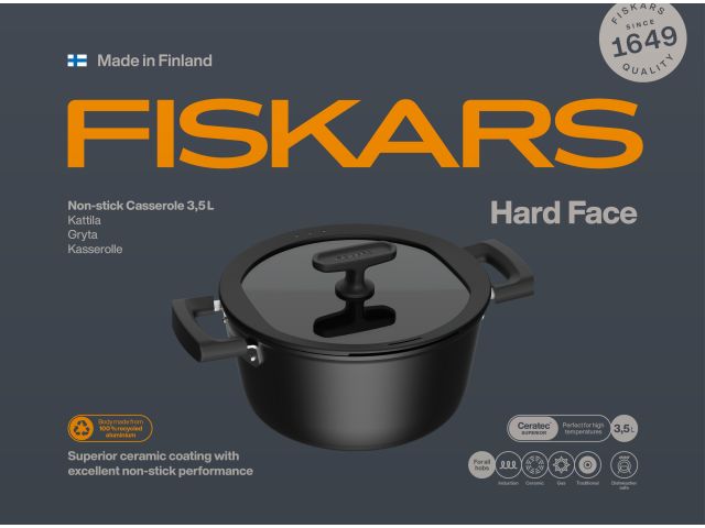 Image 12 Кастрюля 3.5л c крышкой Hard Face FISKARS