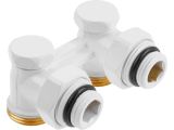 Watch image 3 Клапан угловой вентильный 3/4" нар. для радиатора (мультифлекс), Белый, AV Engineering (инд. упак.)
